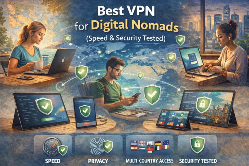 Best VPN for Digital Nomads (Speed & Security Tested)