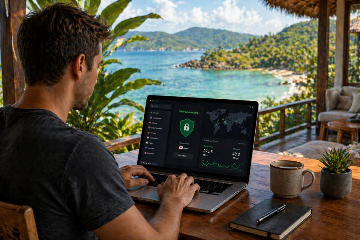 Best VPN for Digital Nomads (Speed & Security Tested)