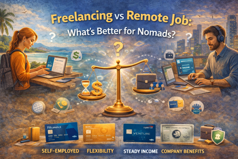 Freelancing vs Remote Job: What’s Better for Nomads?