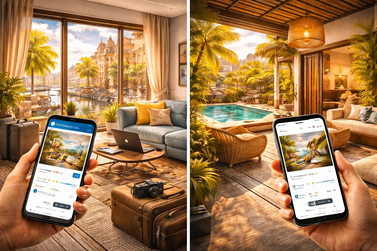 Booking.com Genius vs Airbnb Plus Long-Stay Comparison